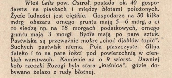 Adam Chętnik Warunki gospodarczo-kulturalne na pograniczu kurpiowsko-mazurskim, Łomża 1927, s.71